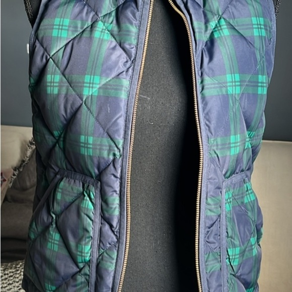 JCREW - TARTAN QUILTED VEST - SIZE XXS - Picture 3 of 6